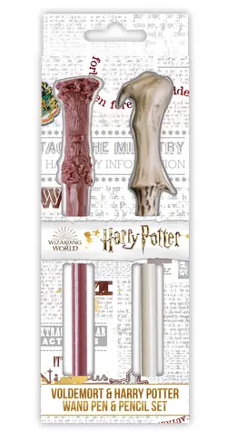 BLUESKY Harry Potter Schreibset / Stift und Bleistift / in Form von Zauberstäben