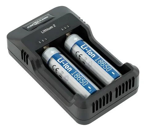 Ansmann Lithium 2 / Ladegerät / Li- ION / NiMH / AA, AAA, 18650 und andere / USB