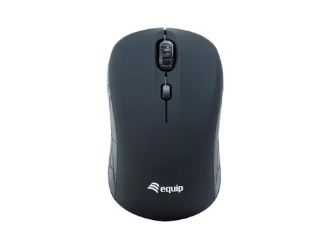 Equip für unterwegs, schwarz / Maus / 1600 DPI / 2,4 GHz / USB-Nano-Empfänger