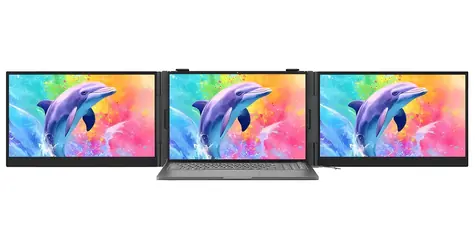 15,3" Blackview DCM8 Pro grau / Tragbarer Dual-Monitor / IPS / 1920×1200 / 60Hz / USB-C