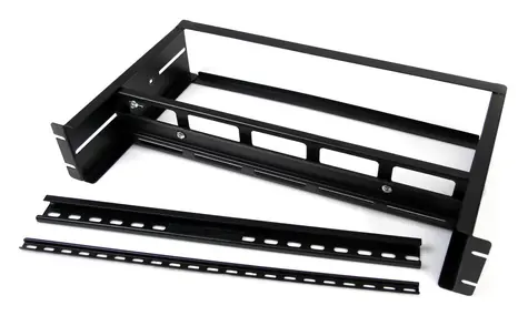 StarTech Verstellbarer DIN-Schienen-/Rackadapter / DIN-Schiene / 2 HE / 482,6 mm / Stahl