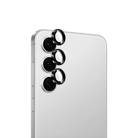 Puro Frame schwarzer Rahmen / Kameraschutzglas / Samsung Galaxy S26, S26+ / Gehärtetes Glas