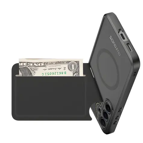 Dux Ducis Rafi II schwarz / Buchhülle / Samsung Galaxy S25 / Ständer und Brieftasche