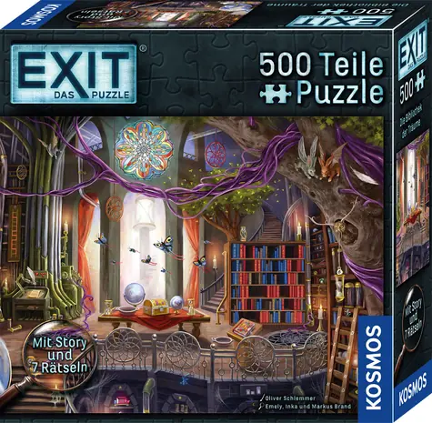 Kosmos EXIT Puzzle: Bibliothek der Träume / 500 Teile / ab 10 Jahren