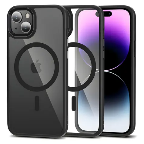 Tech-Protect MagMat iPhone 15 transparent schwarz / Schutzhülle / MagSafe