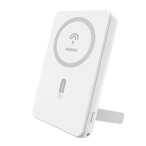 Dudao K14S+ 10000mAh weiß / Powerbank / MagSafe mit Ständer / USB-A / USB-C / 20W
