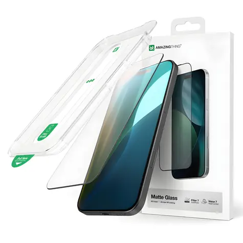 AmazingThing Titan Vision 7 matt / Schutzglas / Apple iPhone 17 Pro Max / Gehärtetes Glas