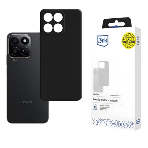 3MK Matt Case schwarz / Schutzhülle / Honor 200 SMART