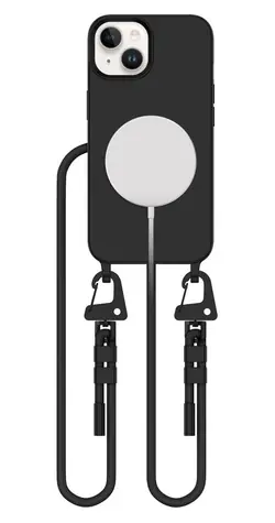Tech-Protect MagNecklace iPhone 15 schwarz / Schutzhülle / MagSafe / Halsband