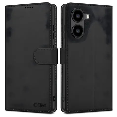 Tech-Protect Wallet-Hülle für XIAOMI POCO X7 Pro 5G, schwarz / Schutzhülle / Brieftasche mit Kartenfach