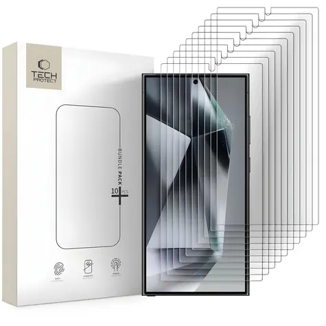 Tech-Protect Panzerglas-Set für Samsung Galaxy S24 / Schutzglas / 10 Stück