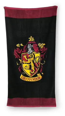 Cooles Harry-Potter-Badetuch mit Gryffindor-Motiv, 75 x 150 cm / Badetuch / 100 % Baumwolle