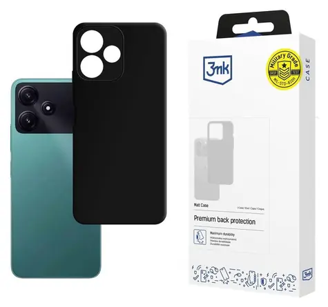 3mk Matt Case schwarz / Schutzhülle / XIAOMI POCO M6 Pro 5G