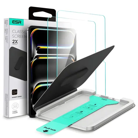 ESR UltraFit / Schutzglas / Apple iPad Pro 11" (2024/2025) / 2 Stück / Gehärtetes Glas