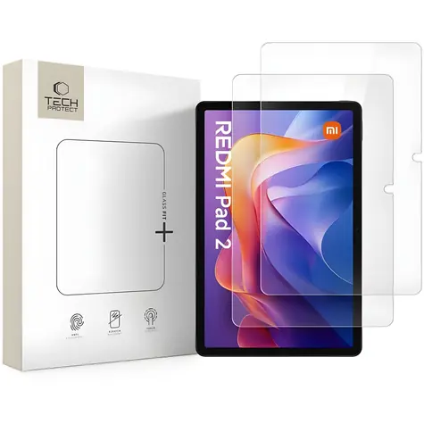 Tech-Protect Glass Fit+ 2 Stück klares/gehärtetes Glas / XIAOMI Redmi Pad 2 11.0 / Redmi Pad SE 11.0