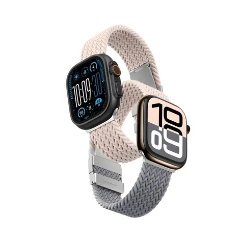 AmazingThing Blend Armband für Apple Watch 42 mm, roségrau/pink / Armband für Apple Watch / 2 Stück