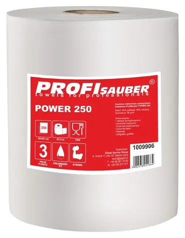 Profi Sauber POWER 250 / Industriegewebe / Vliesstoff / Saugfähig