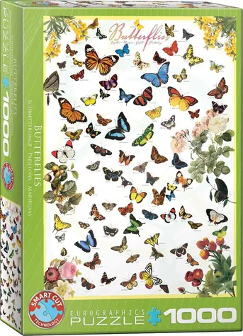 EUROGRAPHICS Puzzle Schmetterlinge / 1000 Teile