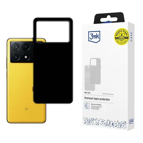 3mk Matt Case schwarz / Rückseite / XIAOMI POCO X6 Pro 5G