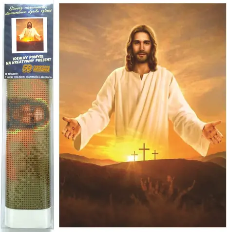 Norimpex Diamantmalerei Jesus / 30x40 cm