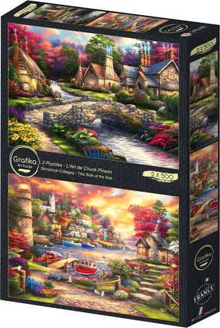 GRAPHICS Puzzle-Kunstkollektion: Kunst / 2 x 500 Teile / 47 × 34 cm