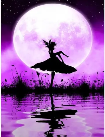 Norimpex Diamantmalerei Ballerina am Teich / 30x40 cm