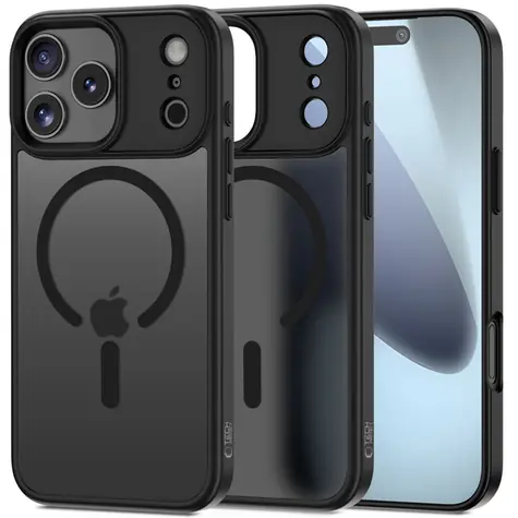 Tech-Protect MagMat Schutzhülle, mattschwarz, für Apple iPhone 17 Pro Max / MagSafe