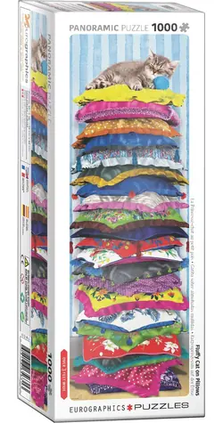 EUROGRAPHICS Vertikales Puzzle Die Katze auf der Erbse / 1000 Teile / 33 x 99 cm