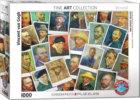 EUROGRAPHICS Puzzle Van Gogh Selbstporträts / 1000 Teile / 67,63 x 48,89 cm