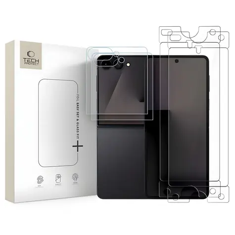 Tech-Protect Glass Fit+ & Hydro Flex+ 2er-Pack / Displayschutzfolie / Glas + Hydrogel / Samsung Galaxy Z Flip 7/8