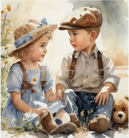 Norimpex Diamantmalerei Freundschaft / 30x40 cm