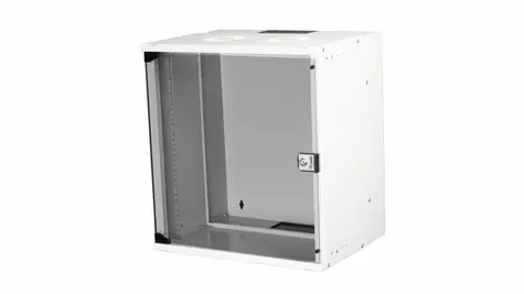 Equip ECO 540x400mm hellgrau / Wandschrank / 19" / 12HE / Glastür