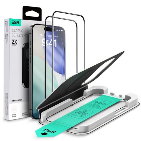 ESR UltraFit / Schutzglas / Apple iPhone 17 Pro / 2 Stück / Gehärtetes Glas / Transparent