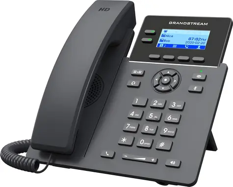 Grandstream GRP2602 / VoIP-Telefon / 4X SIP-Konten / 2,21"-LCD-Display / 2x LAN 10/100