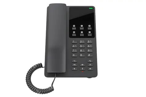 Grandstream GHP621W schwarz / VoIP-Telefon / Hotel / WLAN / 2x SIP-Konto
