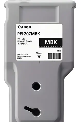 Canon PFI-207 MBK Mattschwarz / Tintenpatrone / Pigment / 300 ml / iPF680, iPF685, iPF780, iPF785