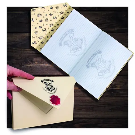 Bluesky Notizbuch mit Harry-Potter-Cover / Notizbuch / Liniert / Magnetverschluss / 22 × 15 cm