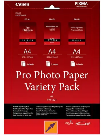 Canon PVP-201 PRO / Fotopapier / Sortiment / A4