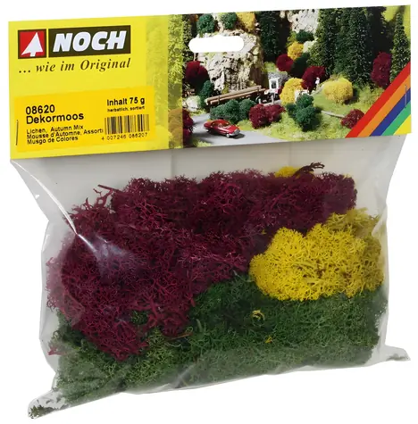 NOCH Dekoratives Herbstmoos / 75 g / Skala H0 / TT/N/G / ab 14 Jahren