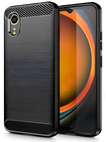 Tech-Protect TPUCarbon Galaxy Xcover 7 schwarz / Schutzhülle / TPU / Carbonmuster