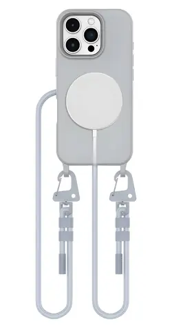Tech-Protect MagNecklace grau / Schutzhülle für Apple iPhone 16 Pro Max / MagSafe / Halsband