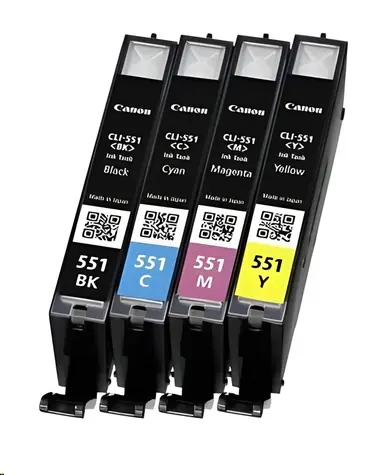 Canon CLI-551 MULTI / Original-Tonkartusche / C+M+Y+BK / für PIXMA iP7250/8750, iX6850, MG5450-7550, MX725/925