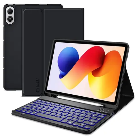 Tech-Protect SC Pen + Tastatur schwarz / Hülle mit Tastatur / XIAOMI POCO Pad M1 / Redmi Pad 2 Pro 12,1"