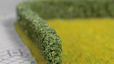 NOCH Hecke dunkelgrün / Modellgrün / 2 Stück / Länge 100 cm / H0, TT, N