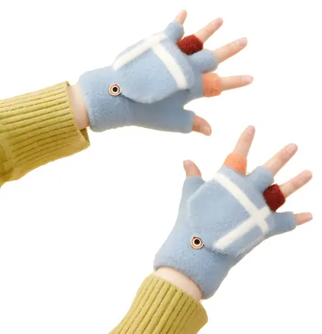 Hurtel Damen- und Kinder-Winterhandschuhe mit Touchscreen, Blau / Touchscreen-Handschuhe / Winter