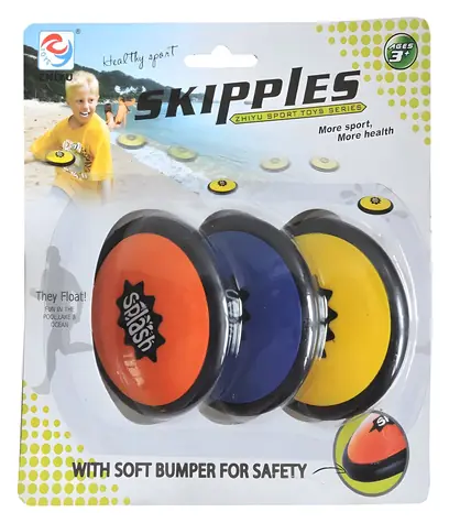 Flip-Flops ins Wasser werfen (3 Stück) / Wasserspielzeug / ca. 8 cm / ab 3 Jahren