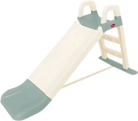 DOLONI Rutsche 140 cm weiß-grün / Höhe 85 cm / Breite der Gleitfläche 38 cm