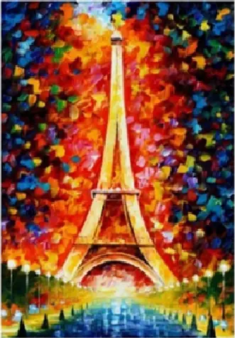 Norimpex Diamantmalerei Eiffelturm / 30x40 cm