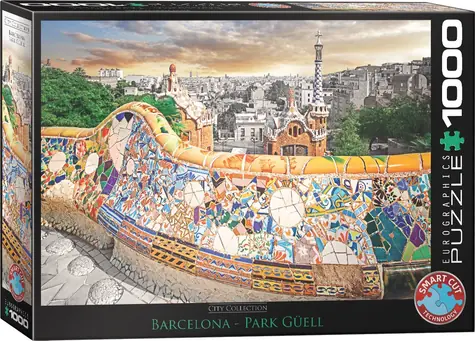 EUROGRAPHICS Puzzle Barcelona - Park Güell / 1000 Teile / 68 x 48 cm