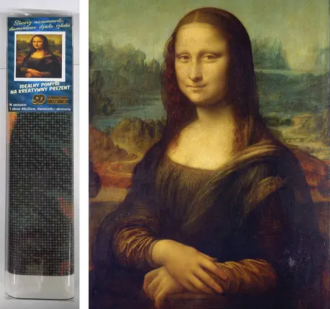 Norimpex Diamantmalerei Mona Lisa / 30x40 cm